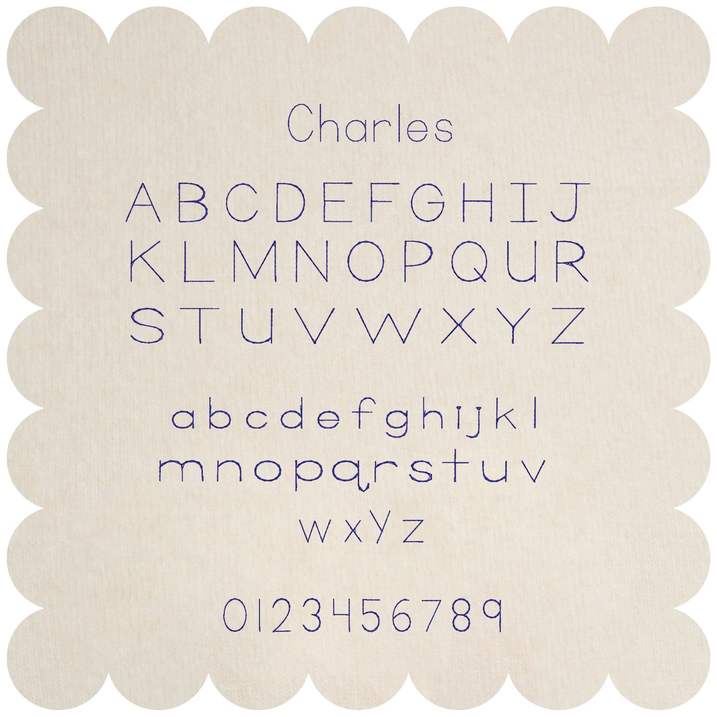 Charming Bundle - Fluffy Blue Applique Sheep