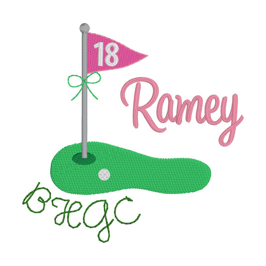 18th Green Embroidery - Girl