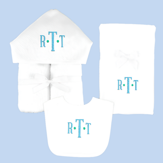 Monogram Embroidered Baby Items - Style 5