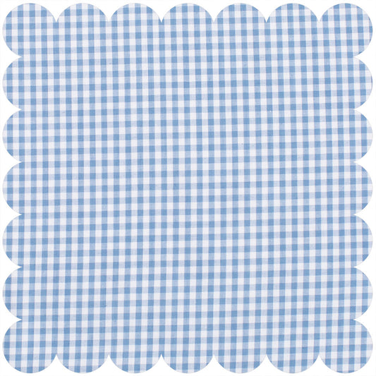 Personalized Boy Fabric Blue Check Sailboat Fabric Burp Pad