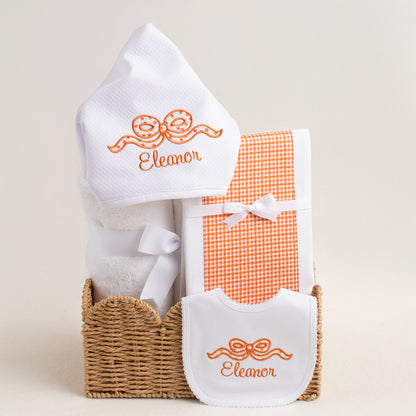 Charming Bundle - Appliqued Bow in Burnt Orange