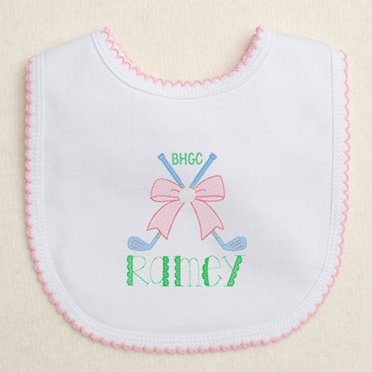 Crossed Clubs with Bow