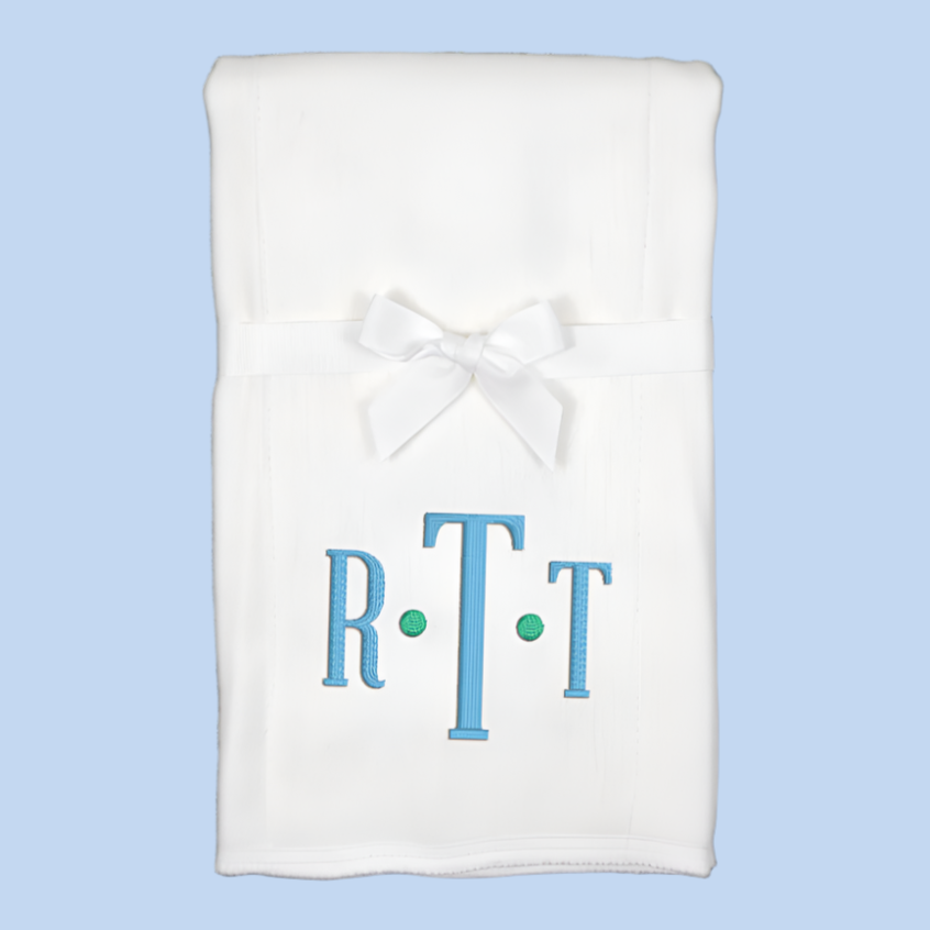 Monogram Embroidered Baby Items - Style  5