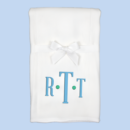 Monogram Embroidered Baby Items - Style  5