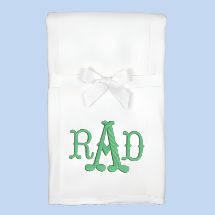 Monogram Embroidered Baby Items - Style  6