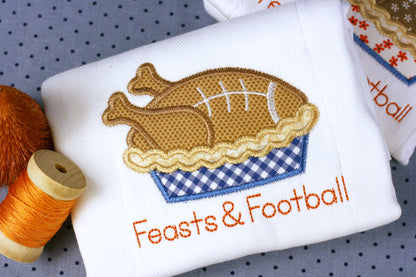 Boy Feasts and Football Burp Pad