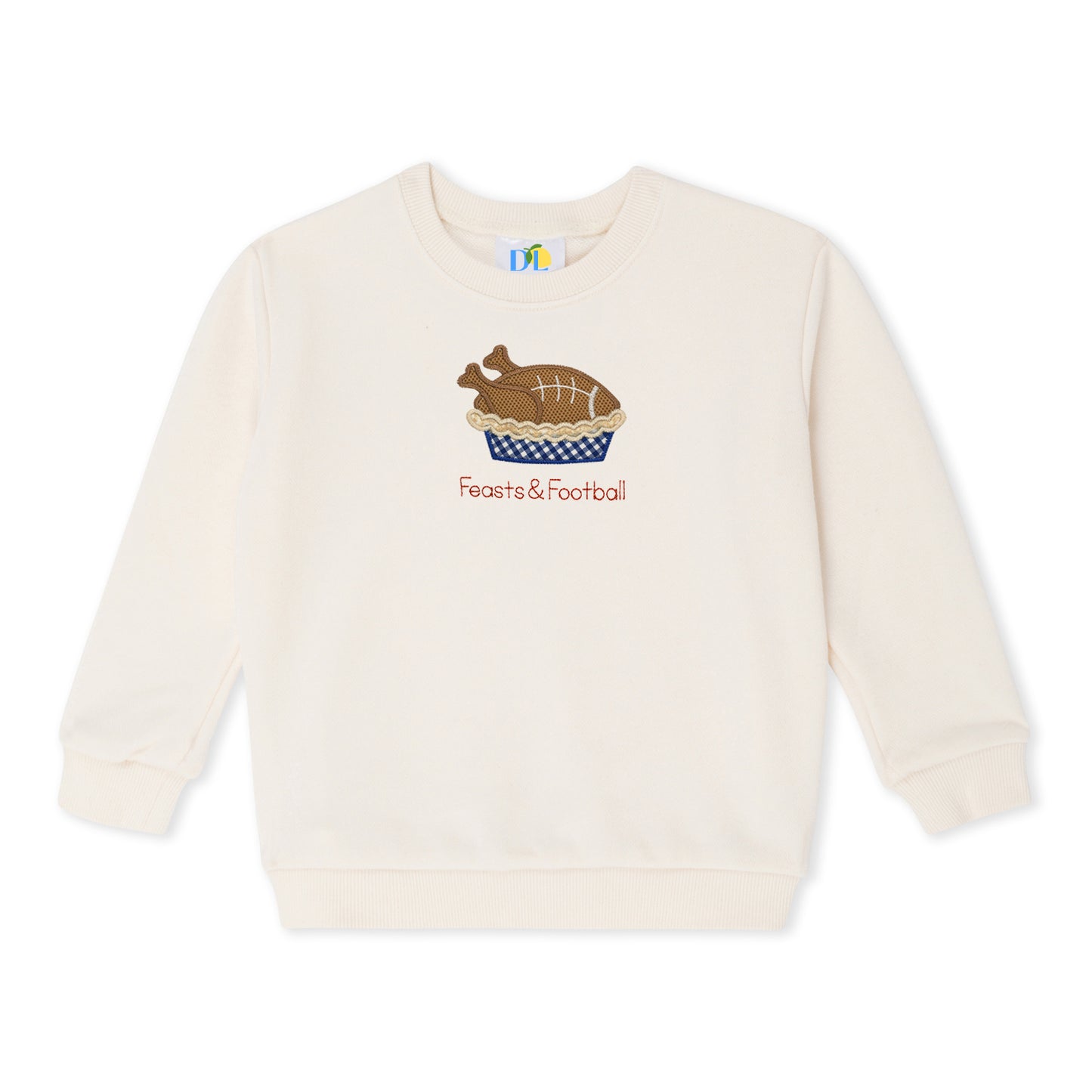 Boy Feasts and Football Sweatshirt