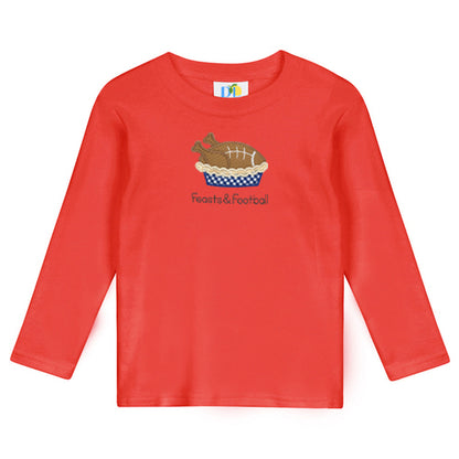 Boy Feasts and Football L/S Tee Shirt