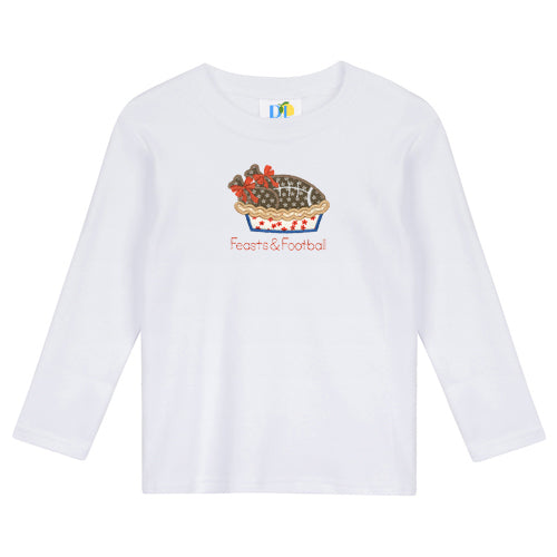 Girl Feasts and Football L/S Tee Shirt