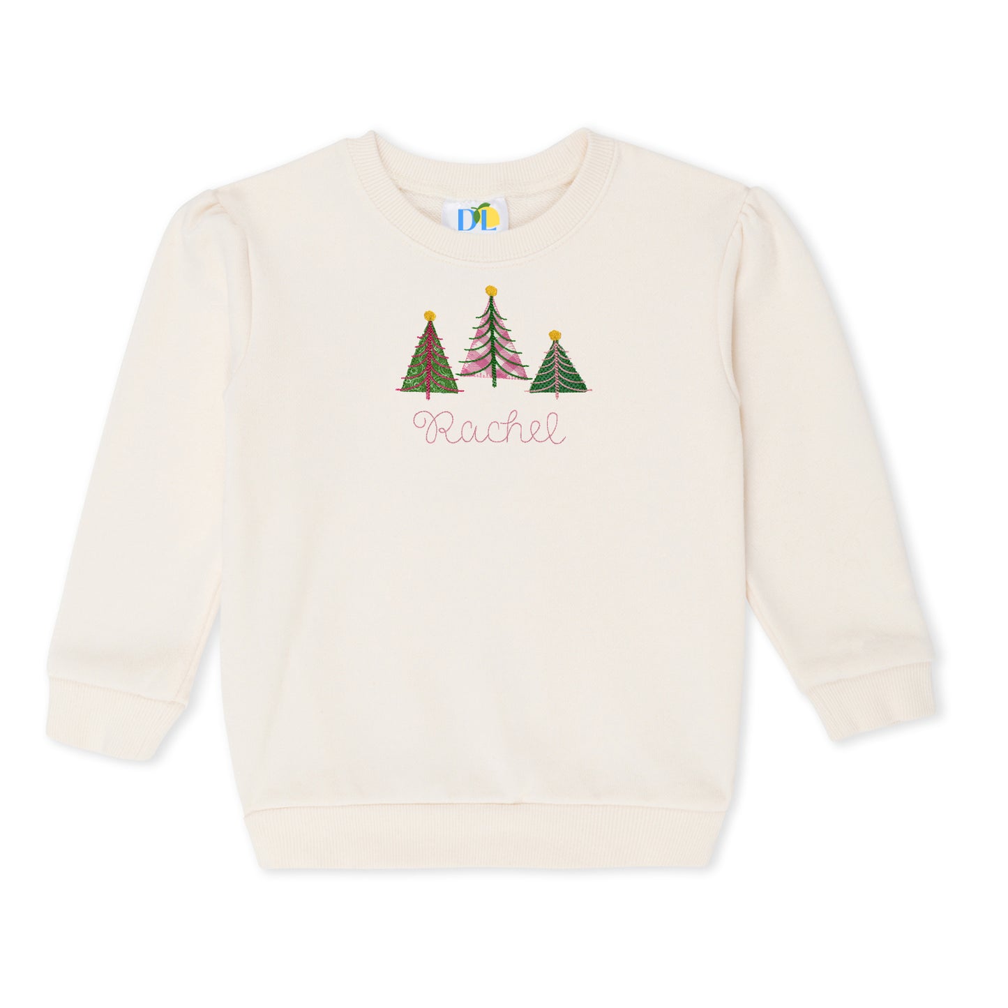 GIrl Christmas Trees Sweatshirt