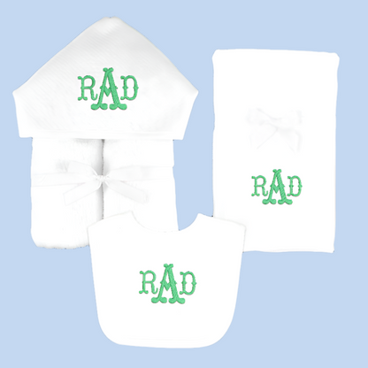 Monogram Embroidered Baby Items - Style  6