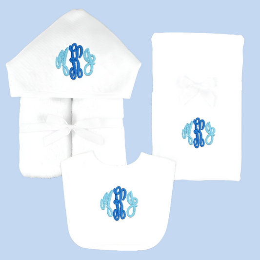 Monogram Embroidered Baby Items - Style  7