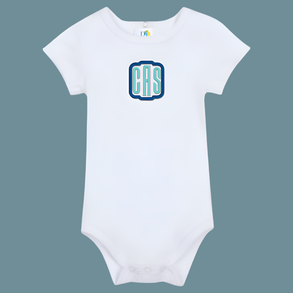 Monogram Embroidered Baby Items - Style  1