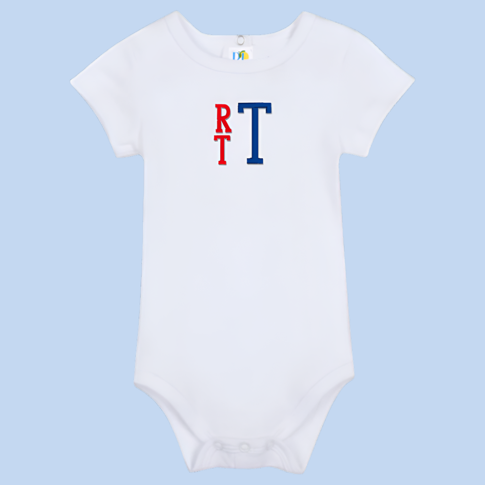 Monogram Embroidered Baby Items - Style  4