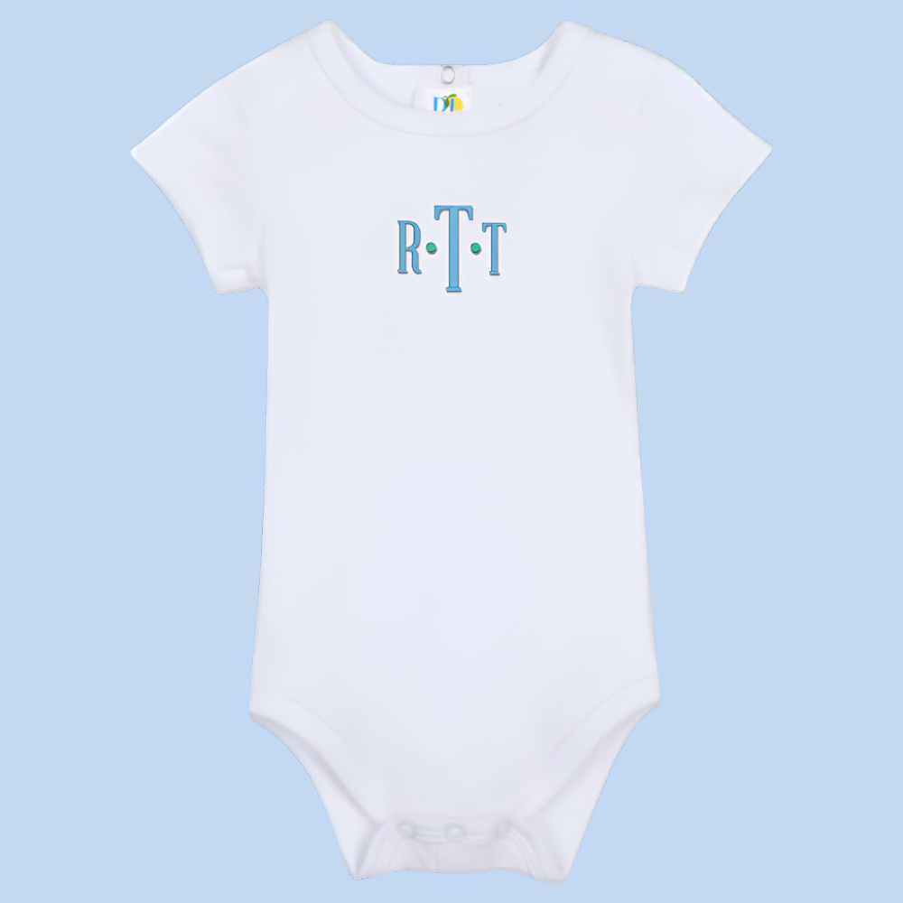 Monogram Embroidered Baby Items - Style  5