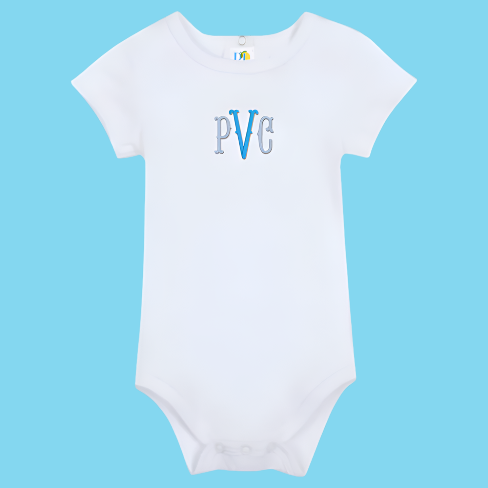 Monogram Embroidered Baby Items - Style 11