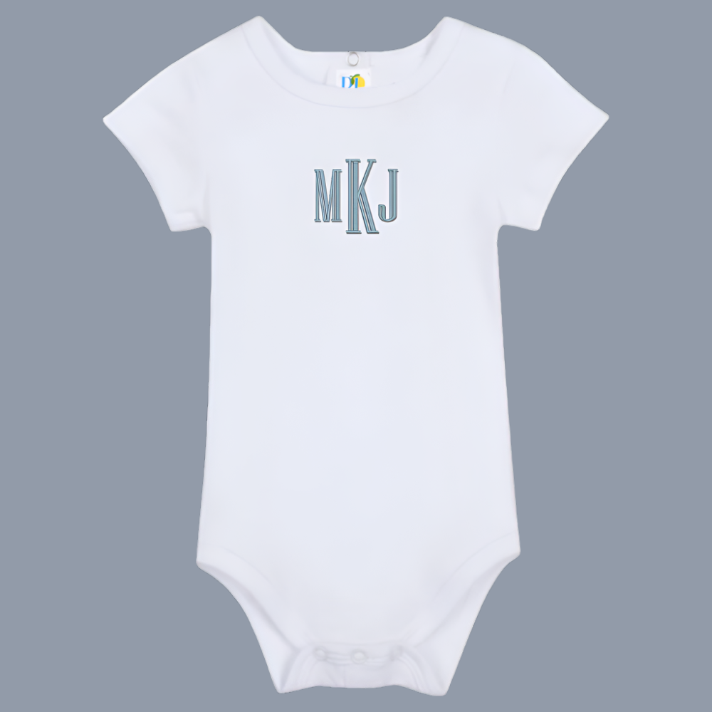 Monogram Embroidered Baby Items - Style 12