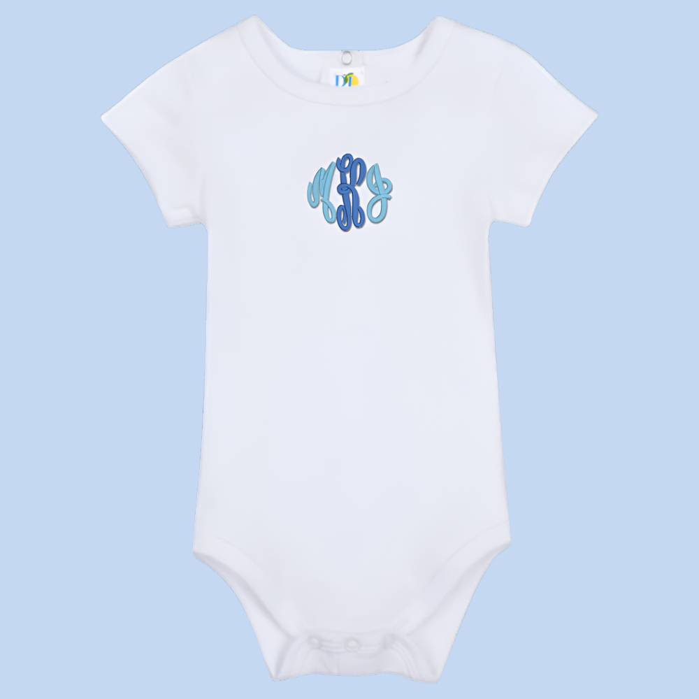 Monogram Embroidered Baby Items - Style  7