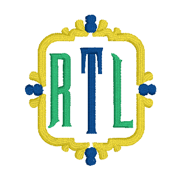 Monogram Embroidered Baby Items - Style  8