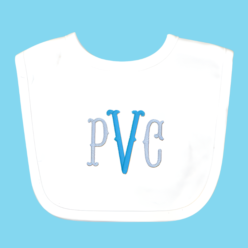 Monogram Embroidered Baby Items - Style 11