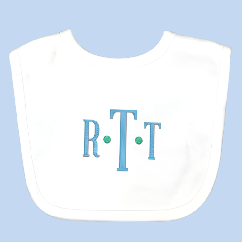 Monogram Embroidered Baby Items - Style  5