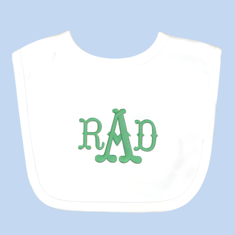 Monogram Embroidered Baby Items - Style  6