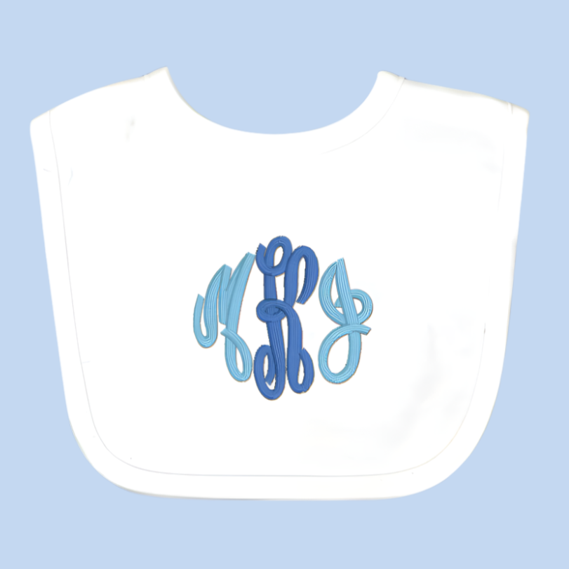 Monogram Embroidered Baby Items - Style  7