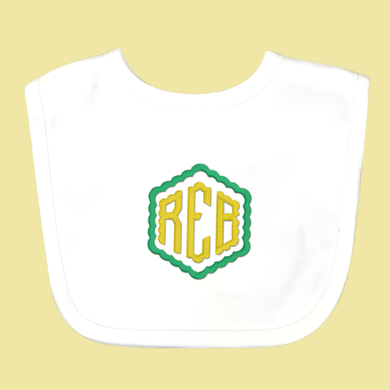 Monogram Embroidered Baby Items - Style  9
