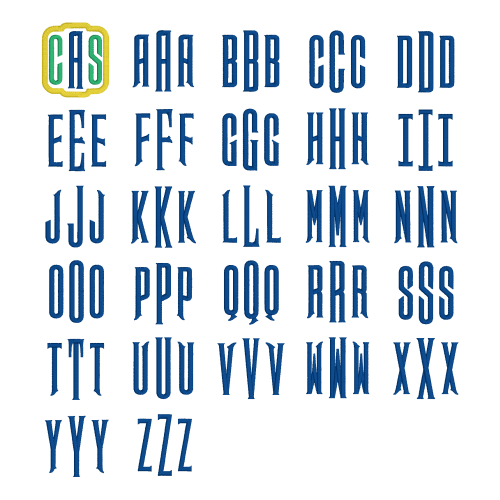 Monogram Embroidered Baby Items - Style  1