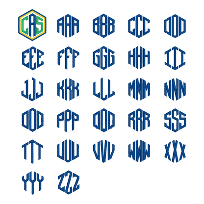 Monogram Embroidered Baby Items - Style  2
