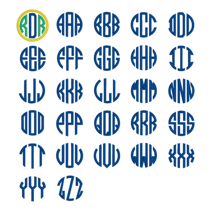 Monogram Embroidered Baby Items - Style  3