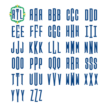 Monogram Embroidered Baby Items - Style  8