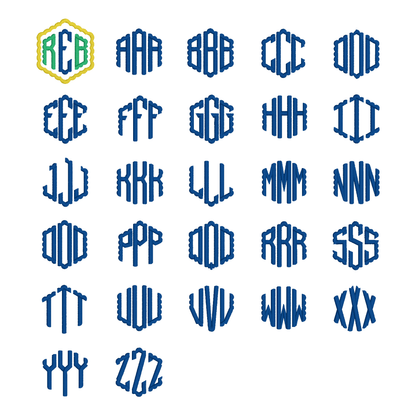 Monogram Embroidered Baby Items - Style  9