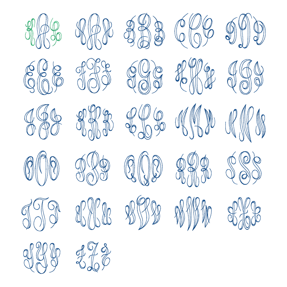 Monogram Embroidered Baby Items - Style 10