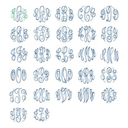 Monogram Embroidered Baby Items - Style 10