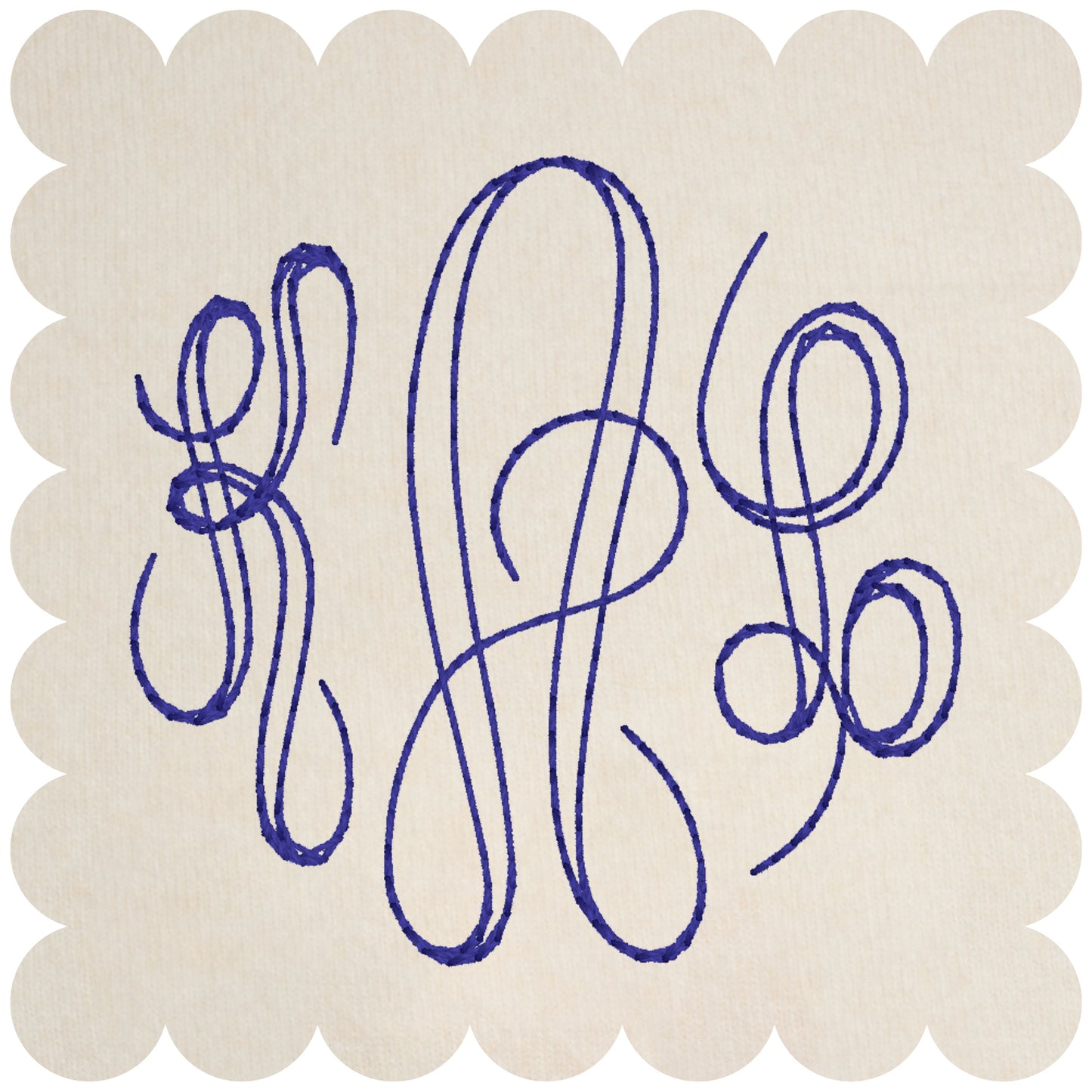 Monogram Embroidered Baby Items - Style 10