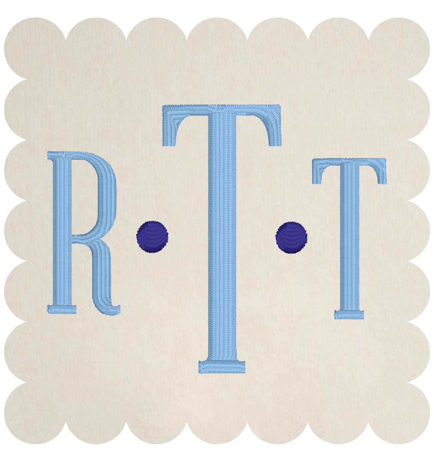 Monogram Embroidered Baby Items - Style  5