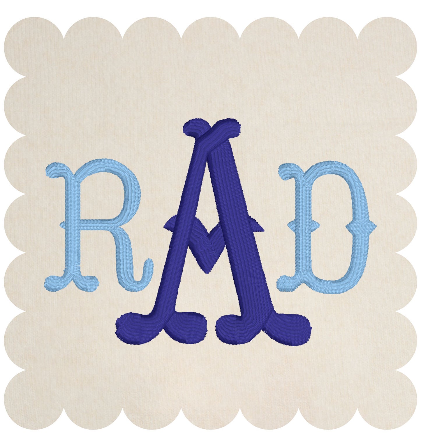Monogram Embroidered Baby Items - Style  6
