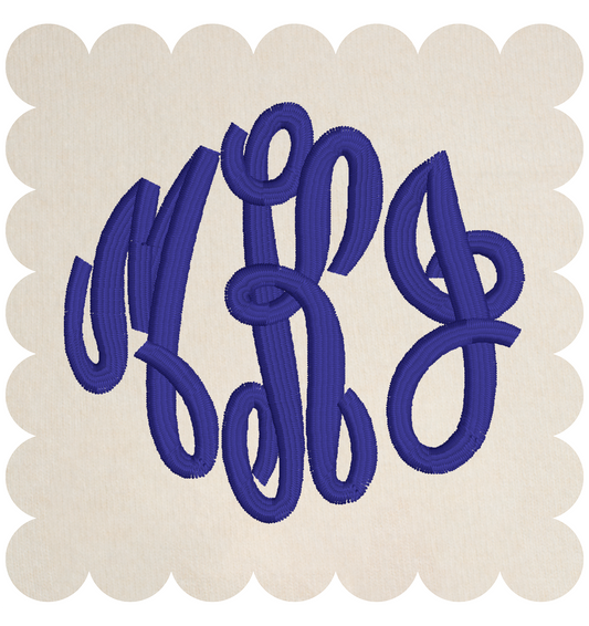 Monogram Embroidered Baby Items - Style  7