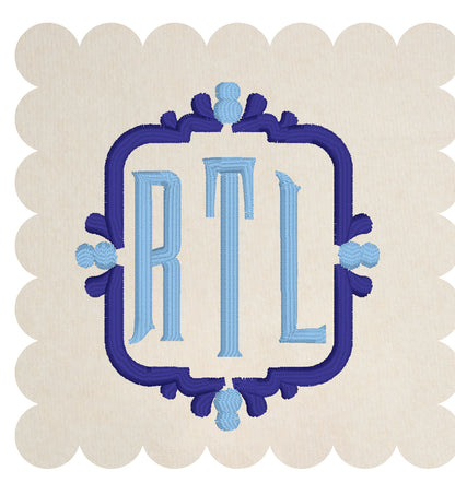 Monogram Embroidered Baby Items - Style  8