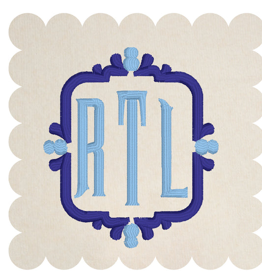 Monogram Embroidered Baby Items - Style  8