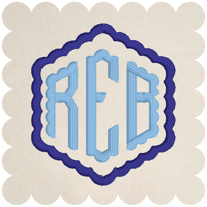 Monogram Embroidered Baby Items - Style  9