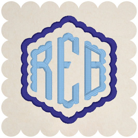 Monogram Embroidered Baby Items - Style  9