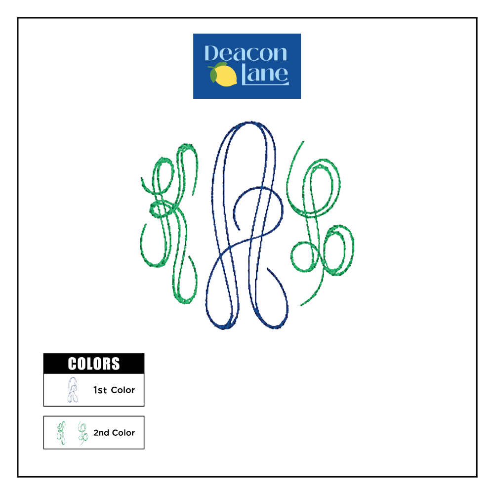 Monogram Embroidered Baby Items - Style 10