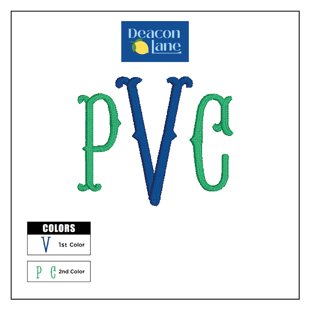 Monogram Embroidered Baby Items - Style 11