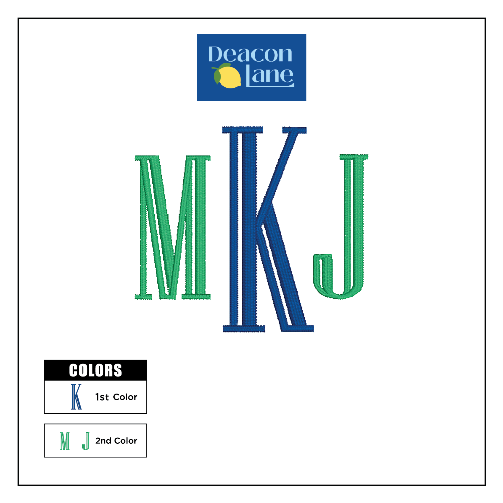 Monogram Embroidered Baby Items - Style 12