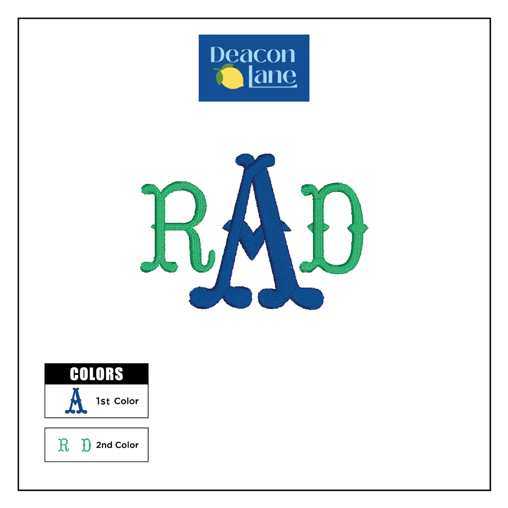 Monogram Embroidered Baby Items - Style  6