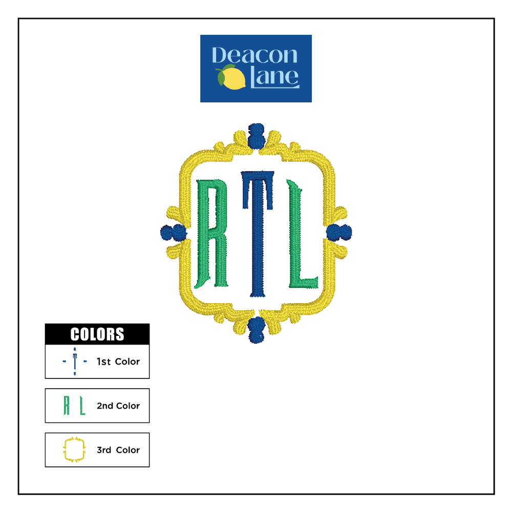 Monogram Embroidered Baby Items - Style  8