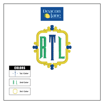 Monogram Embroidered Baby Items - Style  8