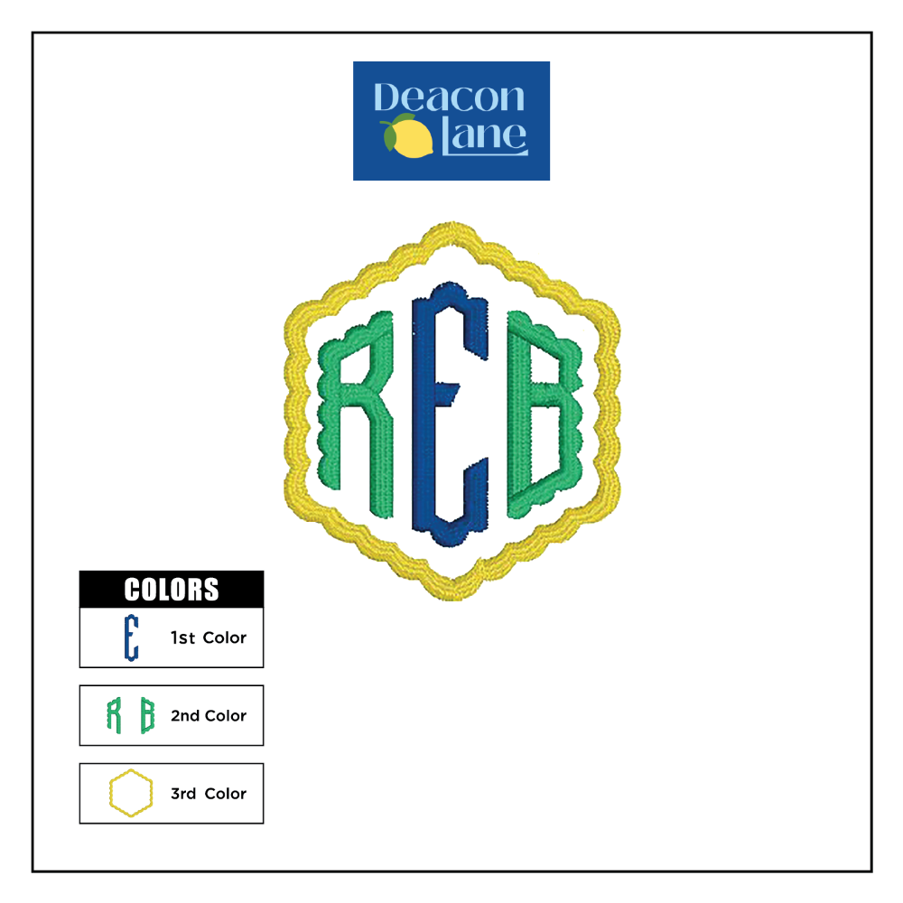 Monogram Embroidered Baby Items - Style  9